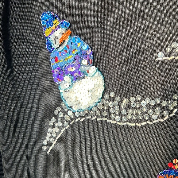 Tribeca Studios Christmas sweater w snowmen - Picture 4 of 6
